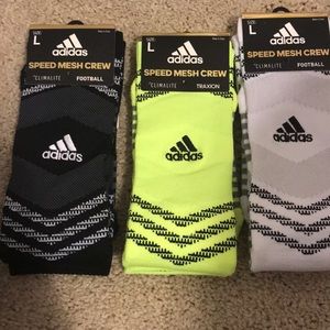 Brand NEW Adidas Climalite Crew Sock- 3 for $30